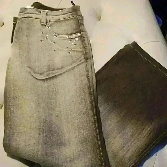 Ritafink ombre wide leg Jean's sz 4 - Picture 2 of 3